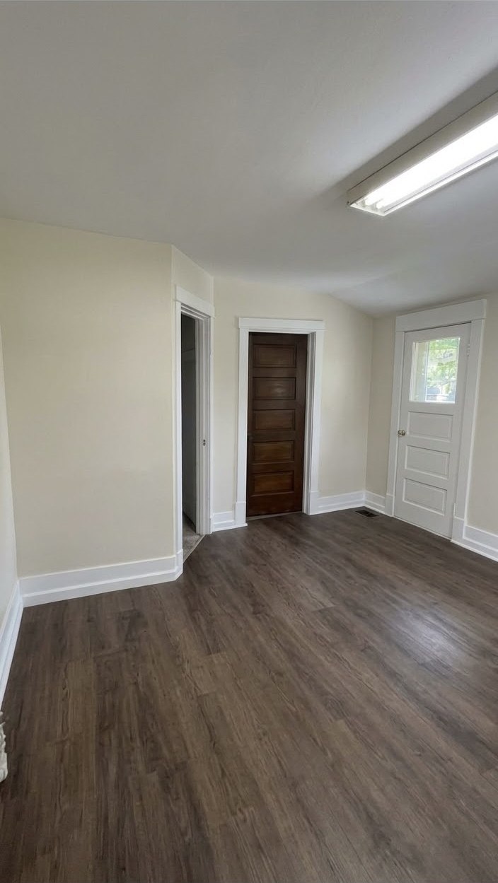 Light-painted walls and white trim from Alex and Julianna’s project